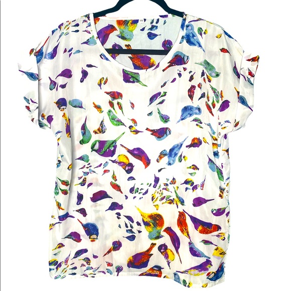 Tops - Birds and Feathers Women’s blouse .